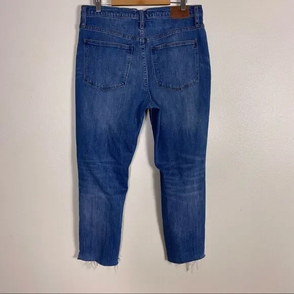 Madewell The High Rise Distressed Slim Boy Jeans - Picture 2 of 10